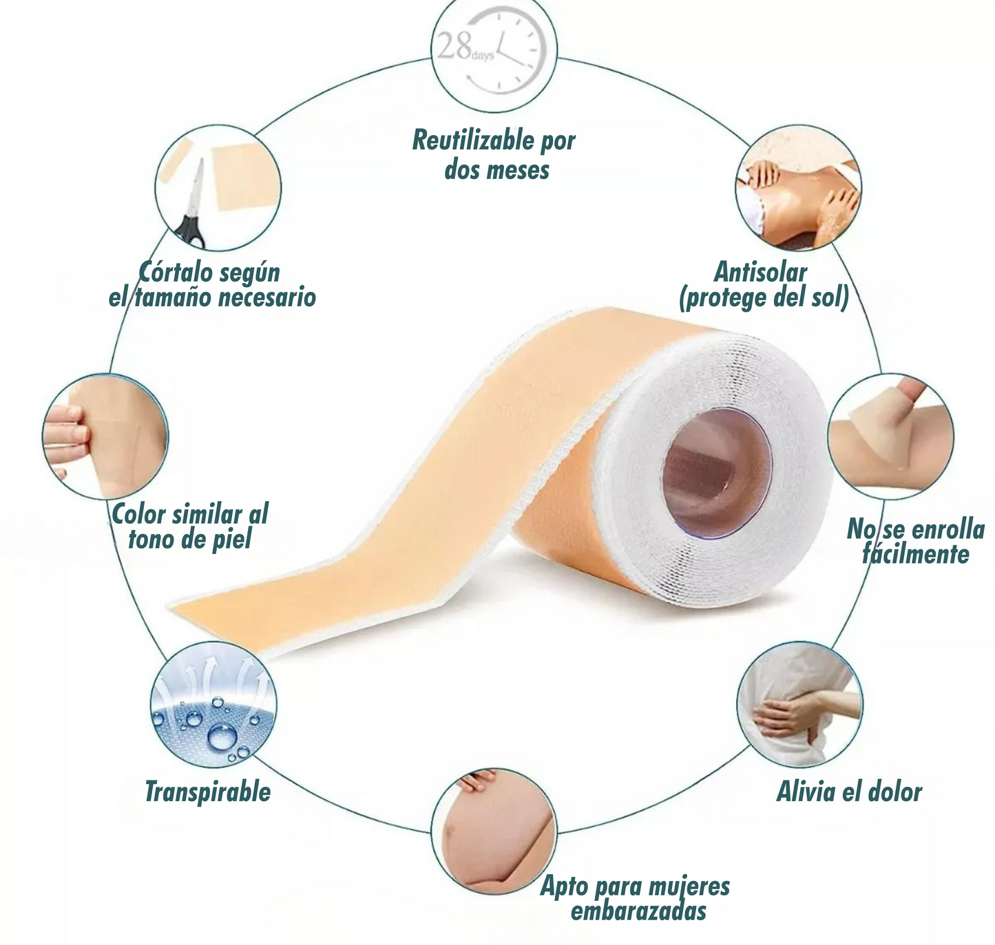 Cinta De Silicona Para Cicatriz