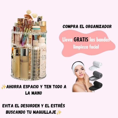 Organizador de maquillaje 360